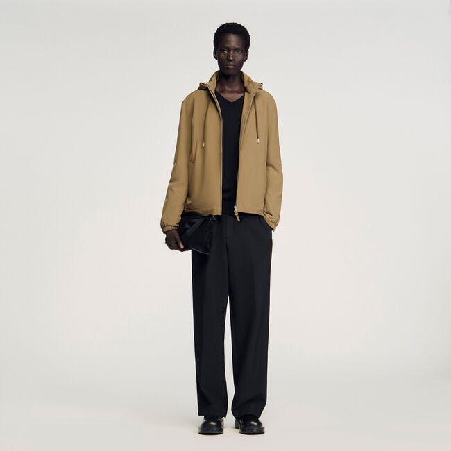Blouson zippé à capuche