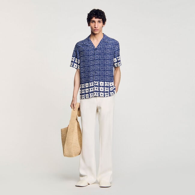 Chemise à imprimé fleuri