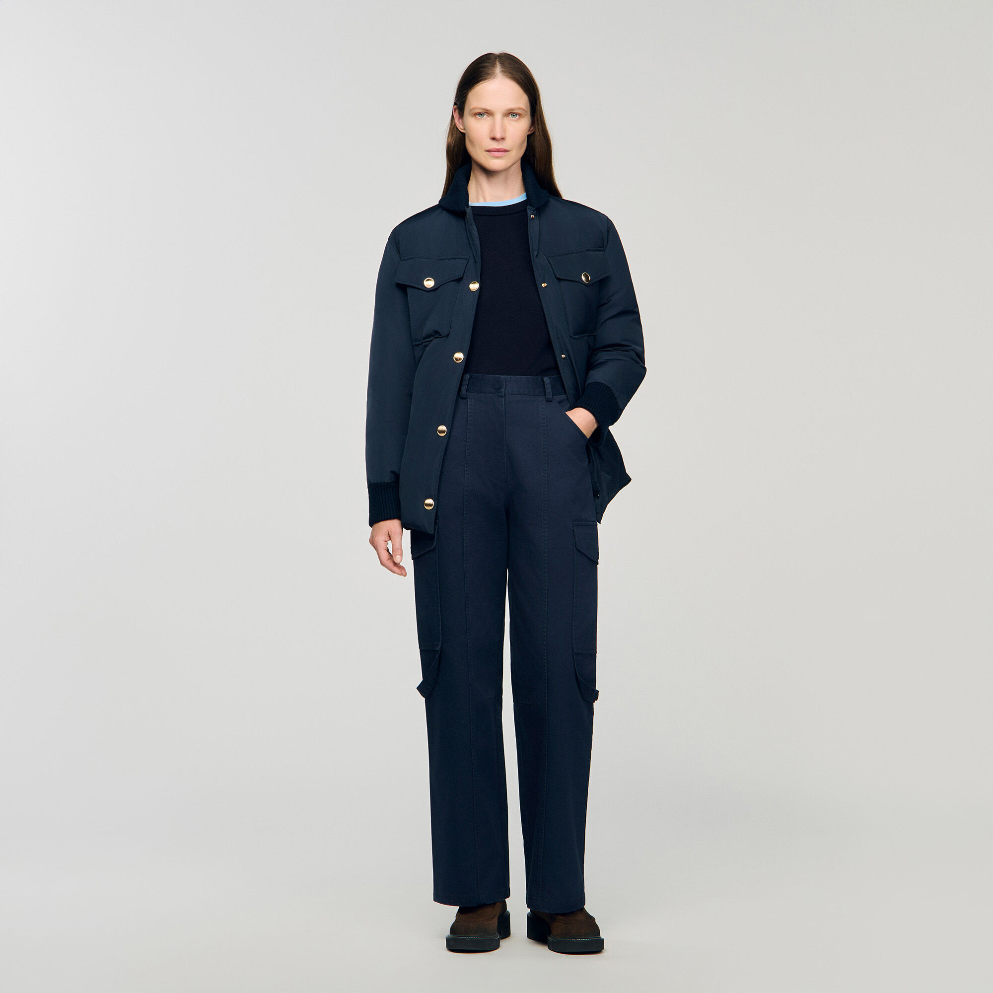 Pantalon cargo en denim