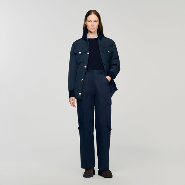 Pantalon cargo en denim