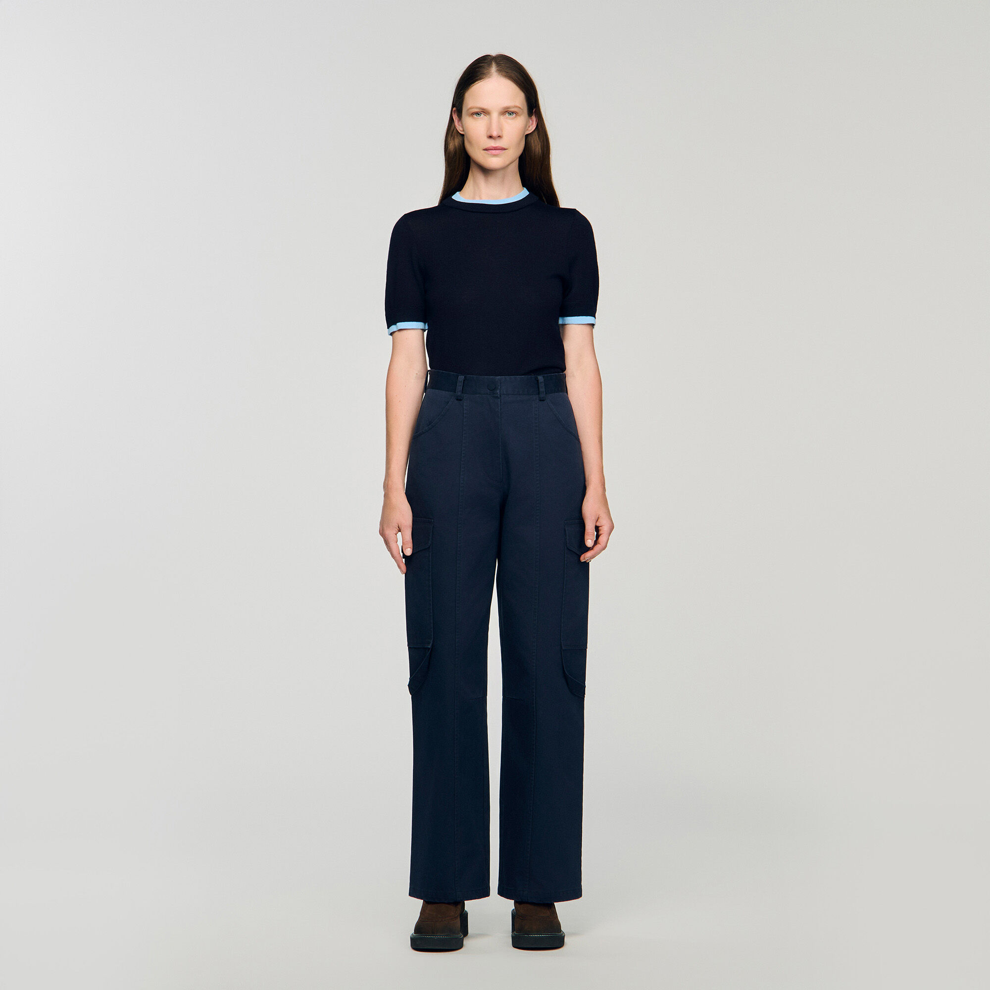 Pantalon cargo en denim