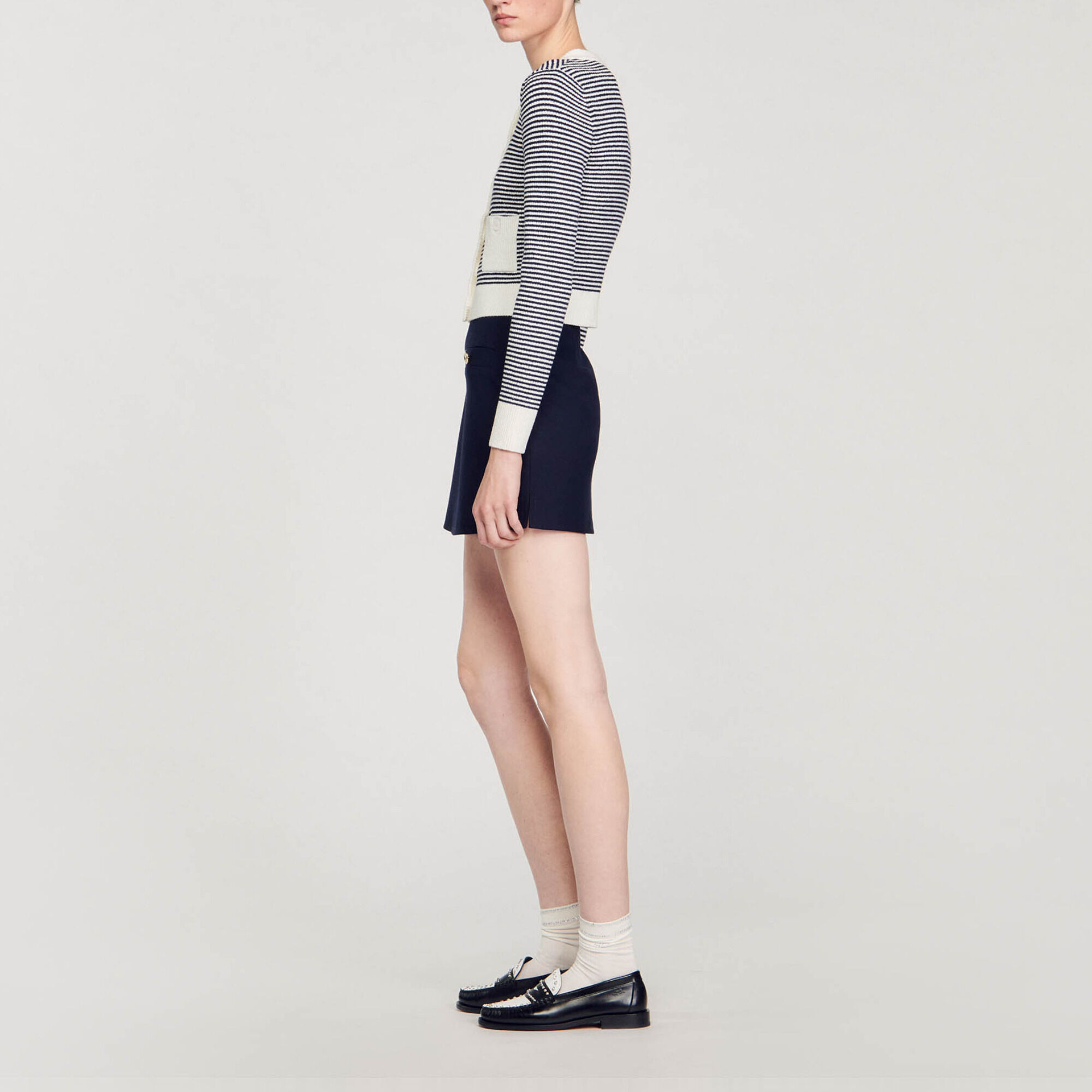 Cardigan en maille bouclette