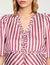Chemise à rayures et volants