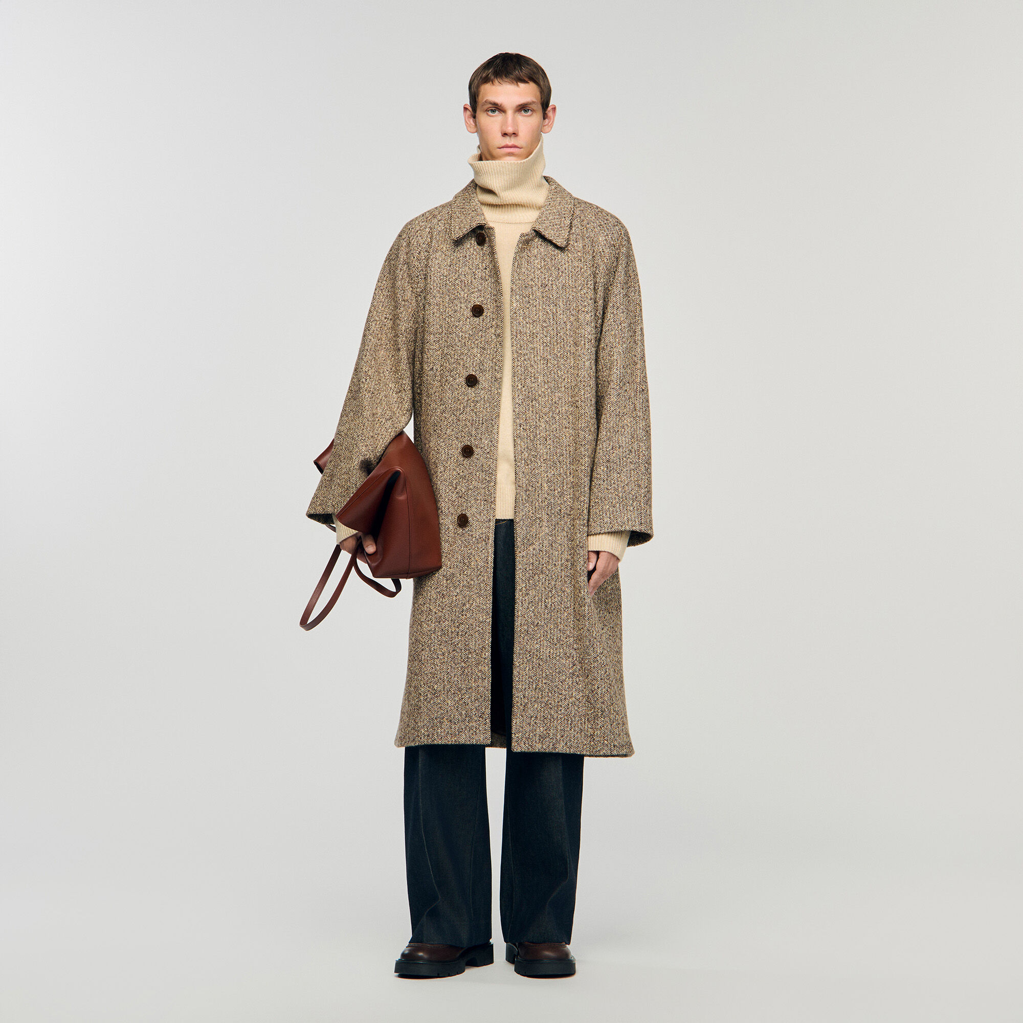 Manteau oversize en laine 