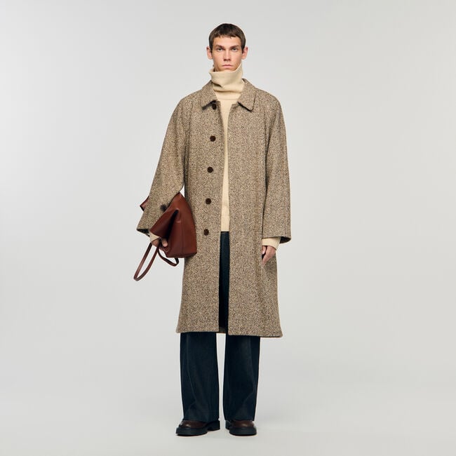 Manteau oversize en laine 