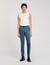 Pantalon droit élastiqué