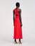 Robe longue croisée