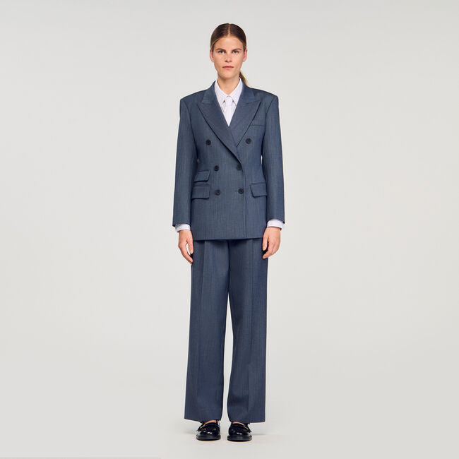 Veste de tailleur à rayures