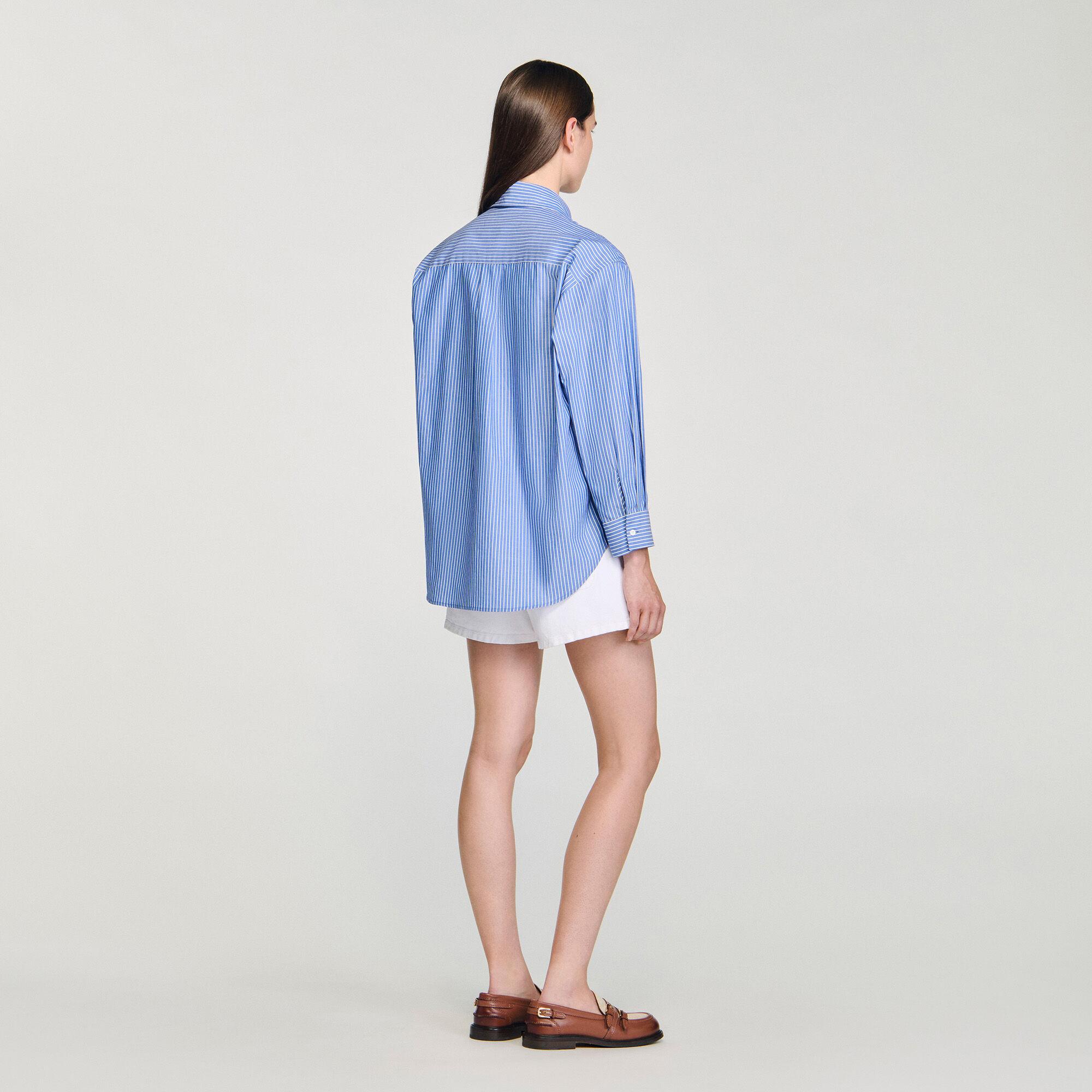 Chemise oversize à nœud