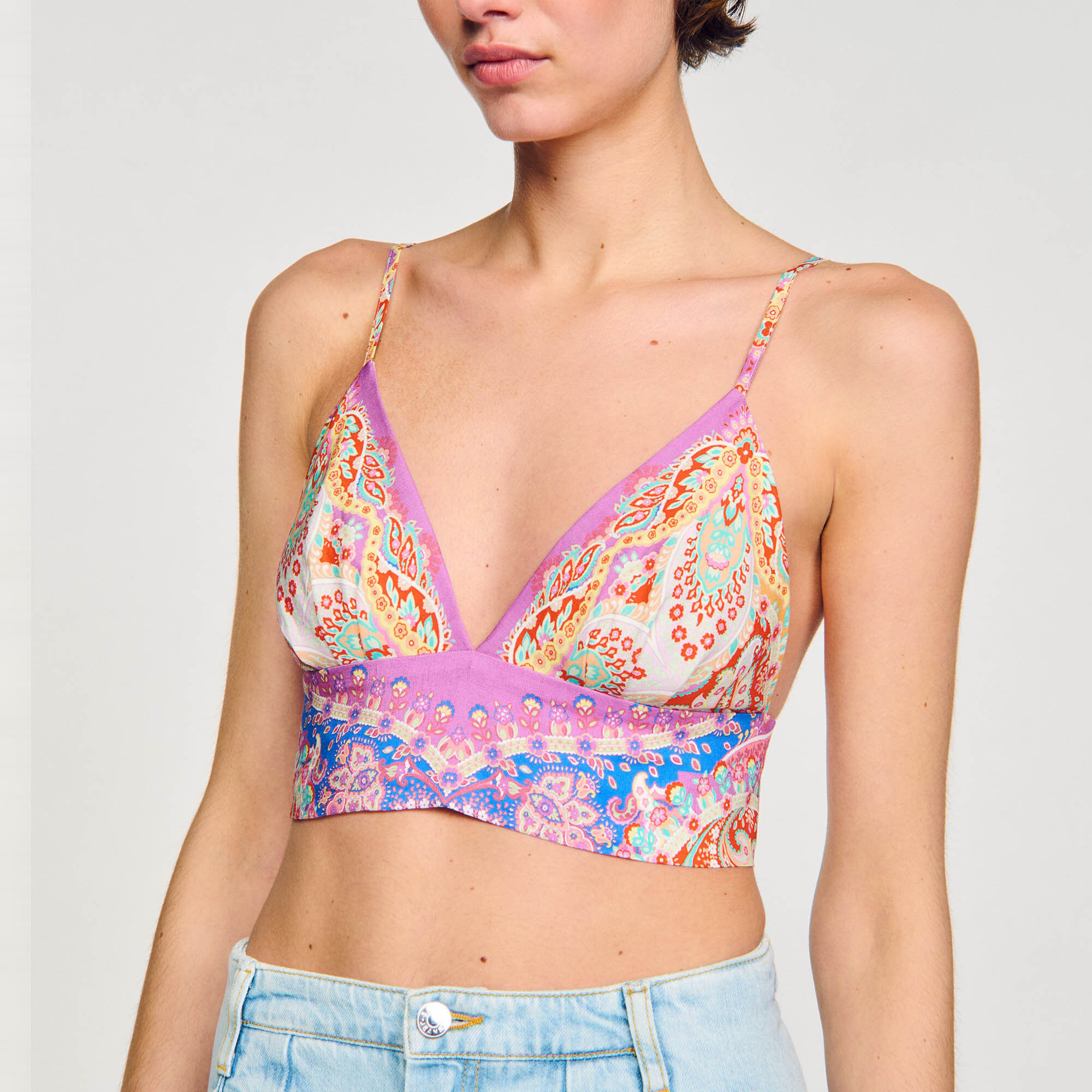 Brassi&egrave;re imprim&eacute;e - Femme | Sandro Paris