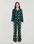 Chemise pyjama imprim&eacute;e paisley