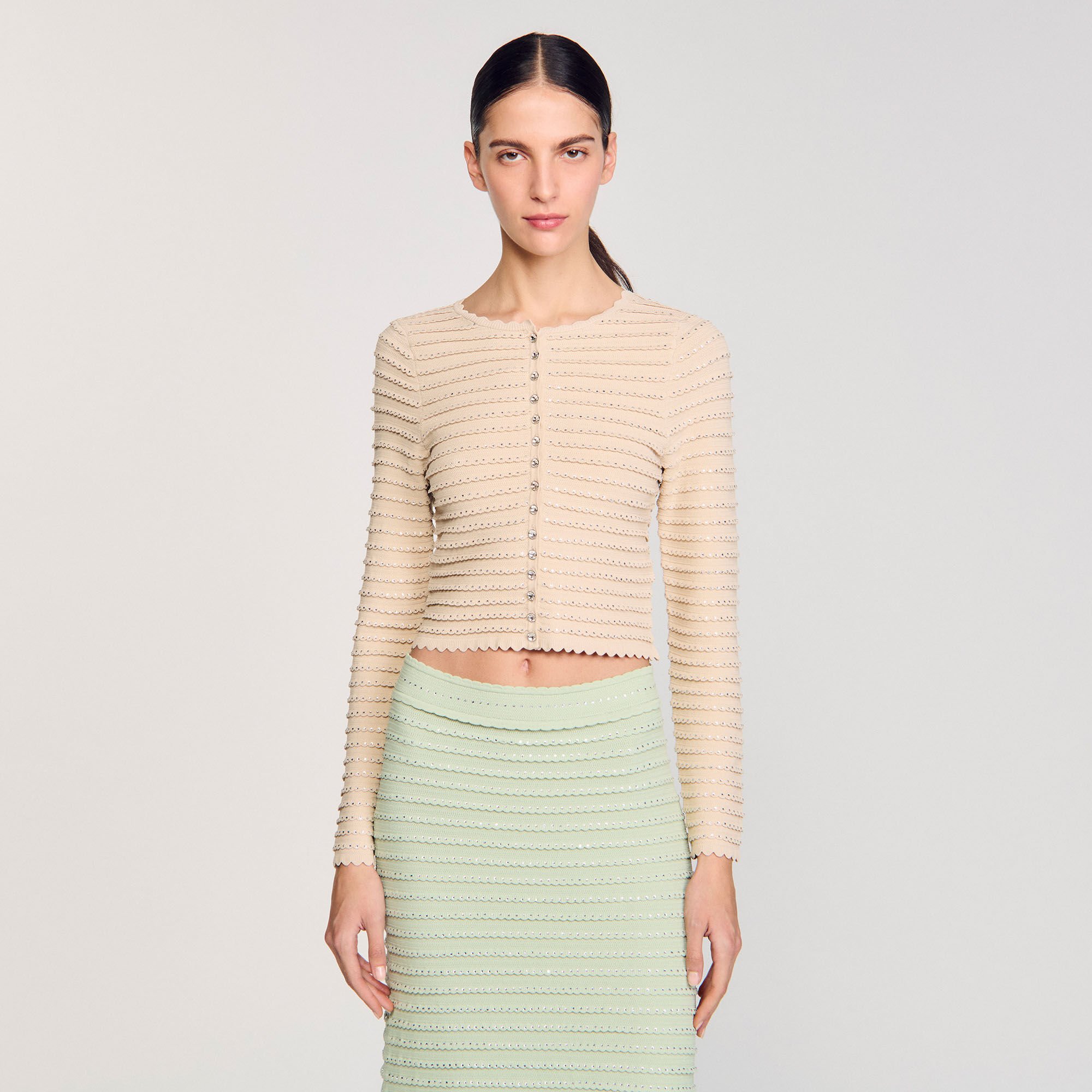 Cardigan strassé