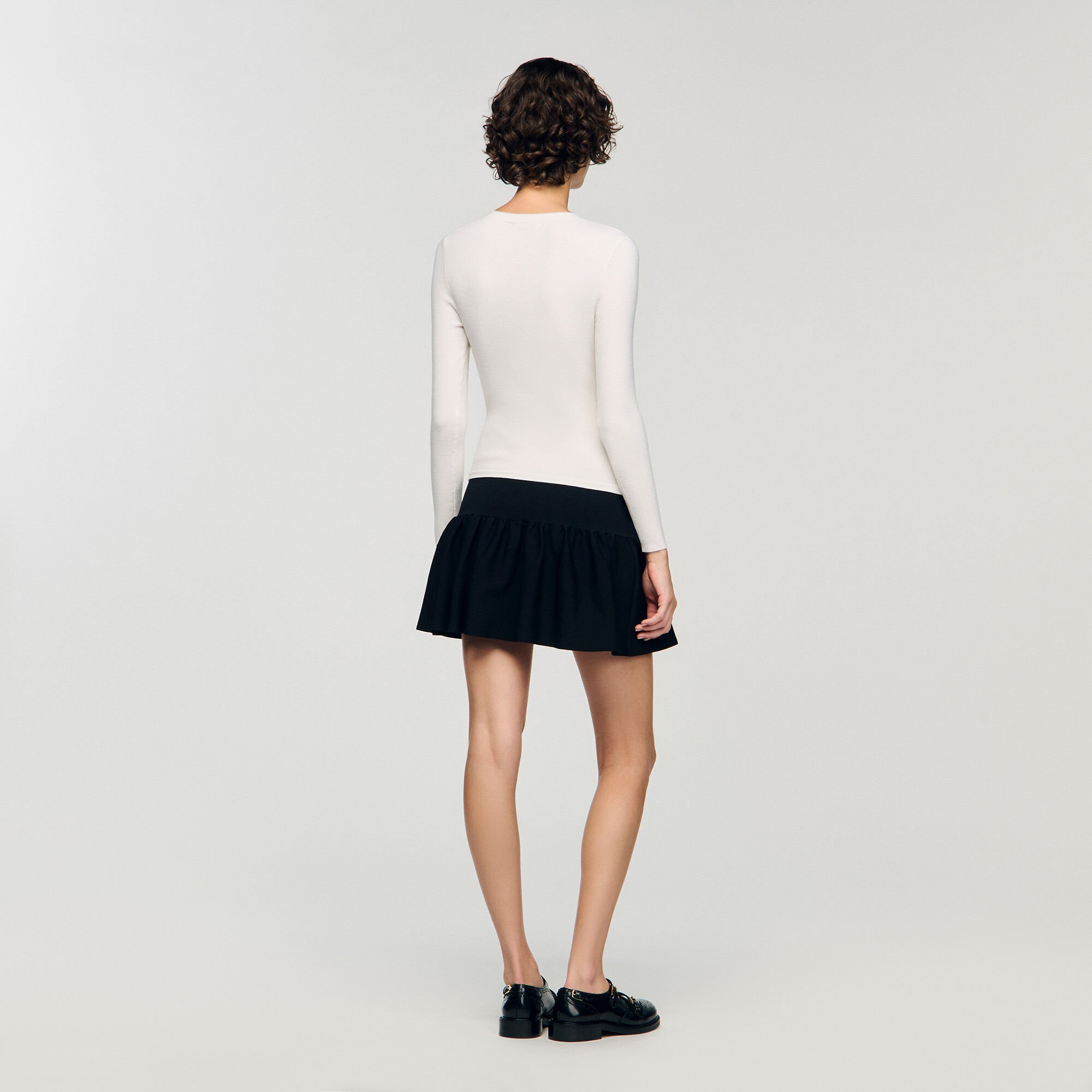 Robe courte 2 en 1 bicolore 