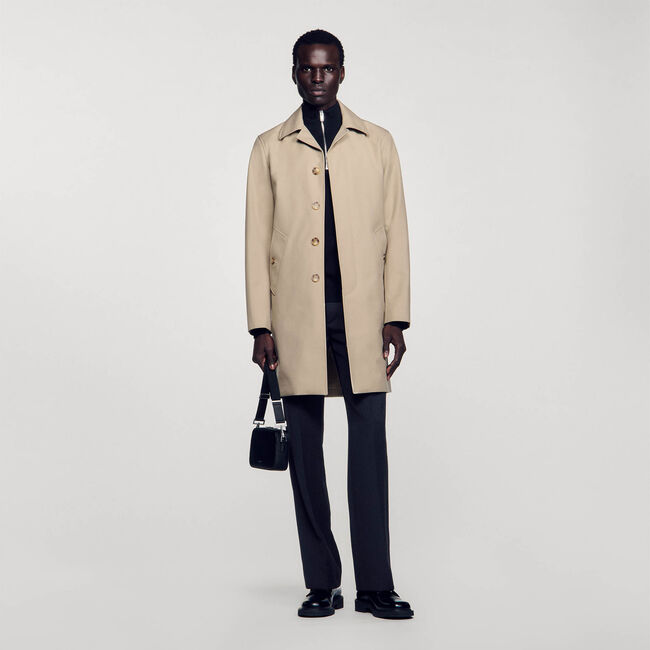 Imperméable mac en tissu technique 