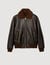 Blouson en cuir retourné