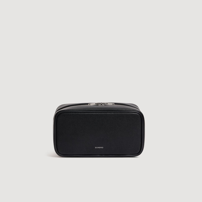 Trousse en cuir reconstitu&eacute; - Homme | Sandro Paris