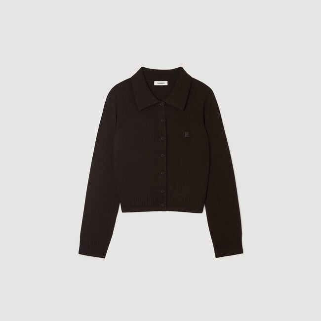 Cardigan à col chemise