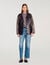 Blouson oversize en cuir à studs