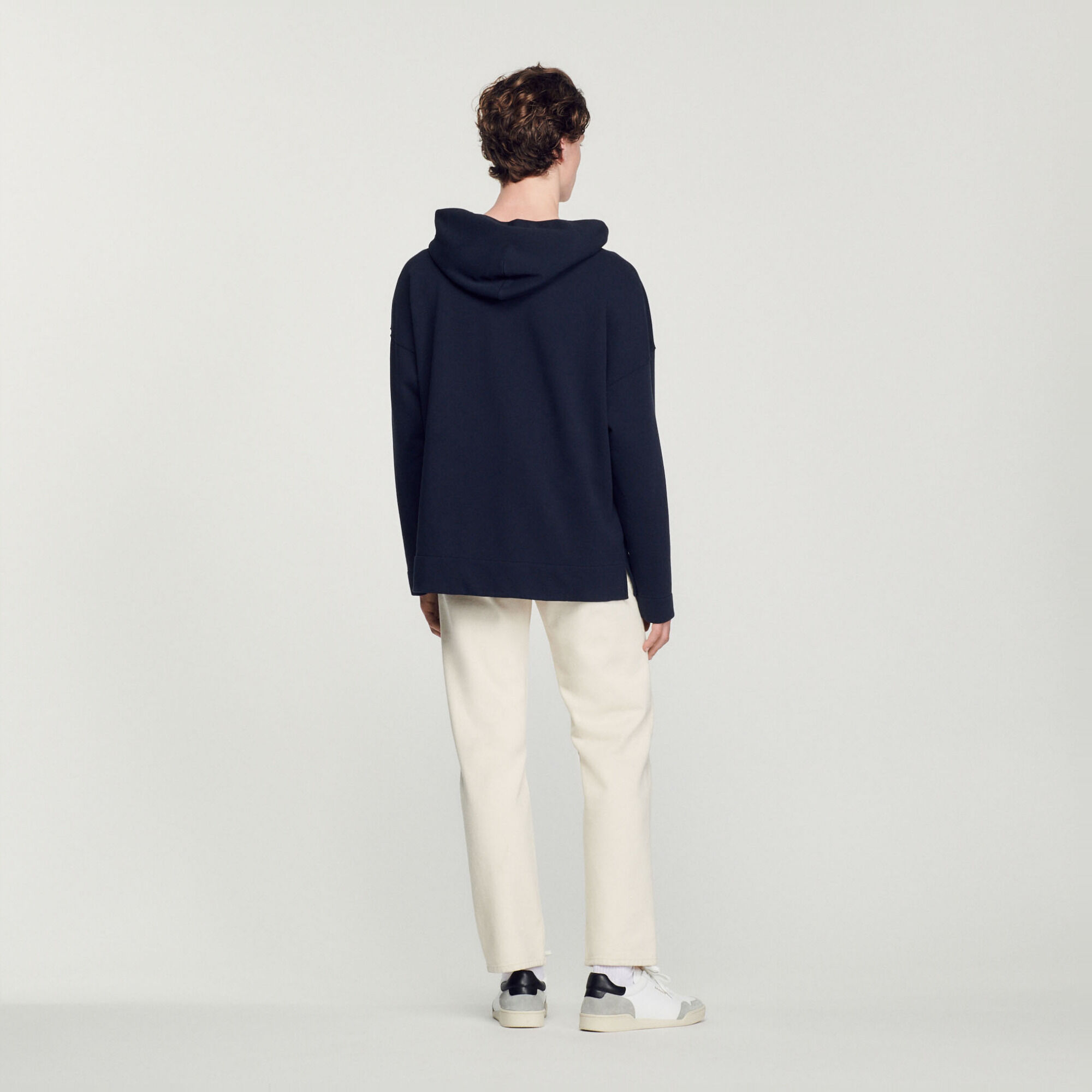 Hoodie à capuche et broderies tulipes