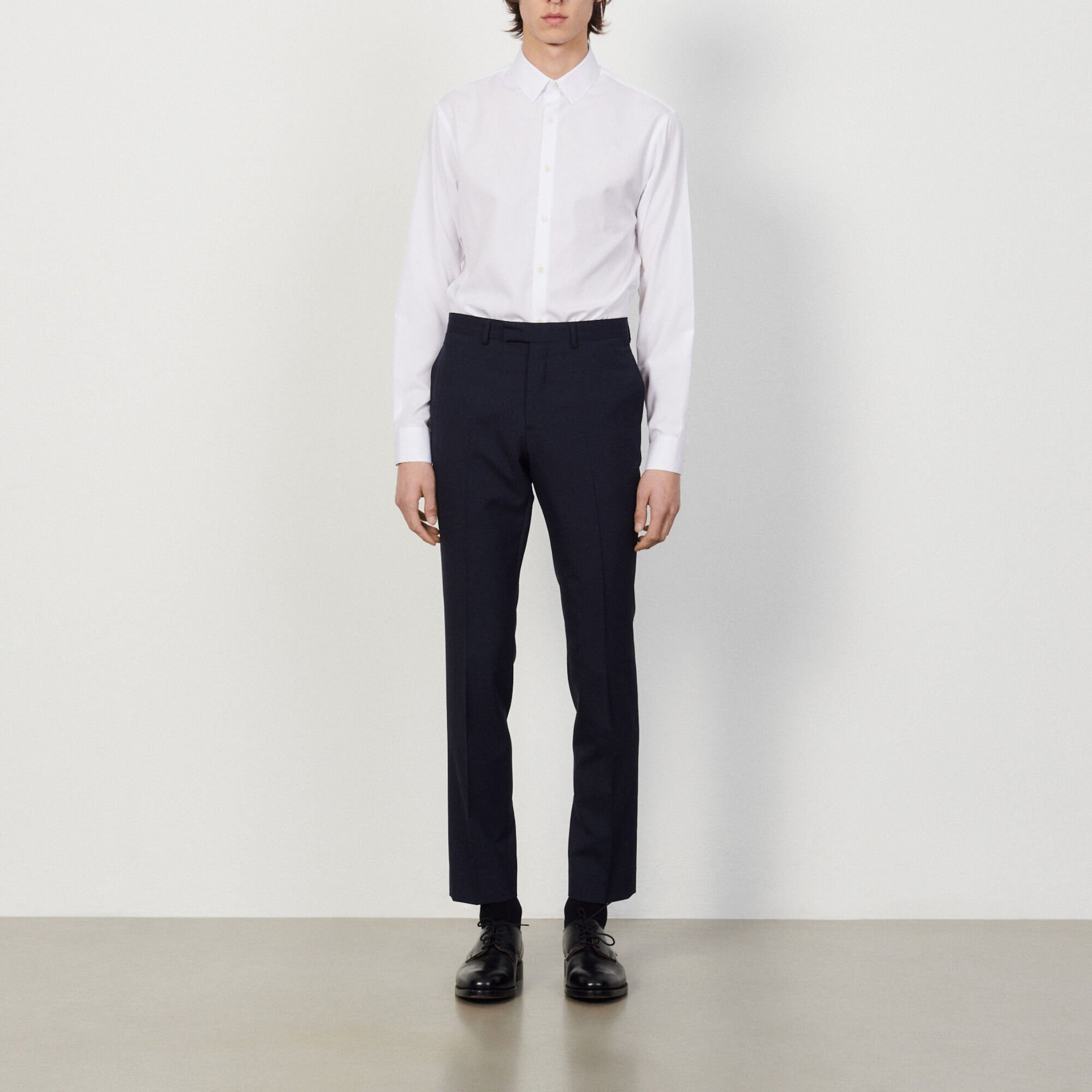 Pantalon de costume en laine vierge