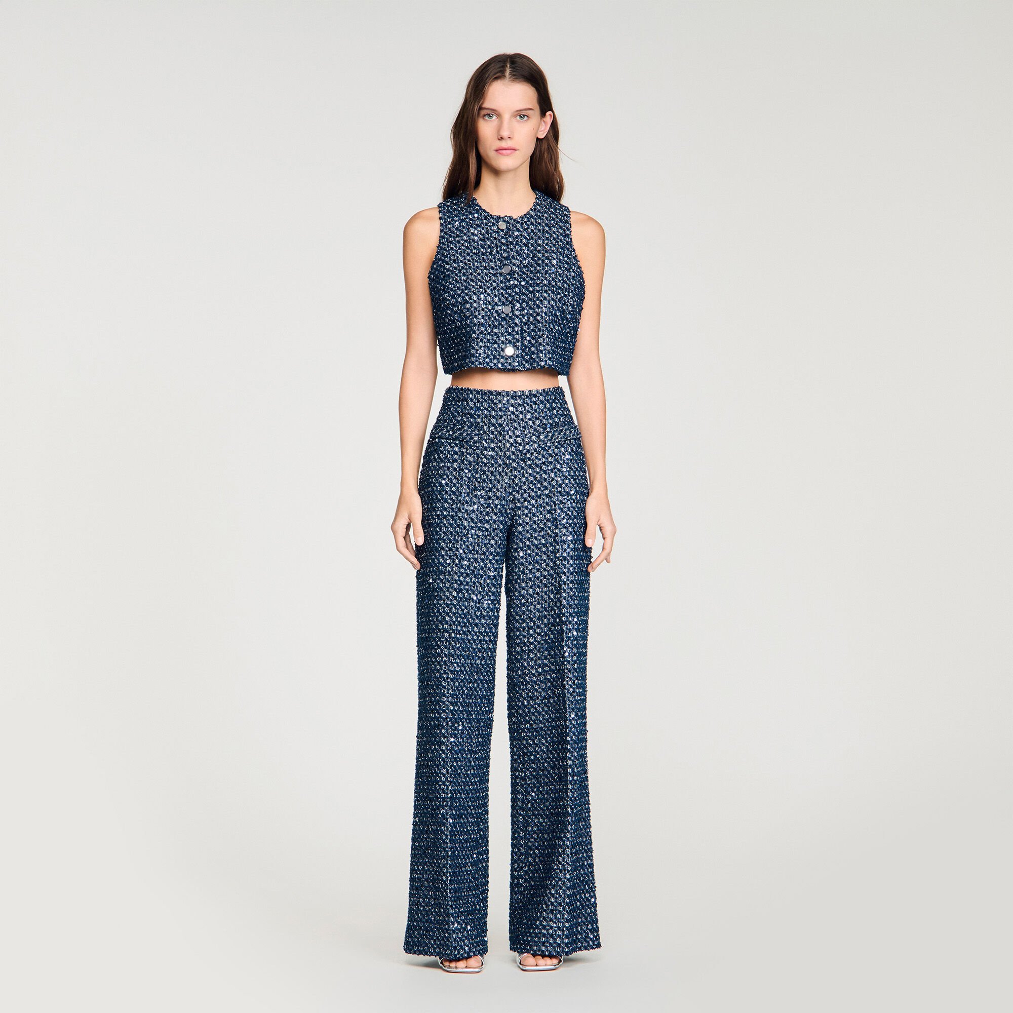 Top court &agrave; sequins