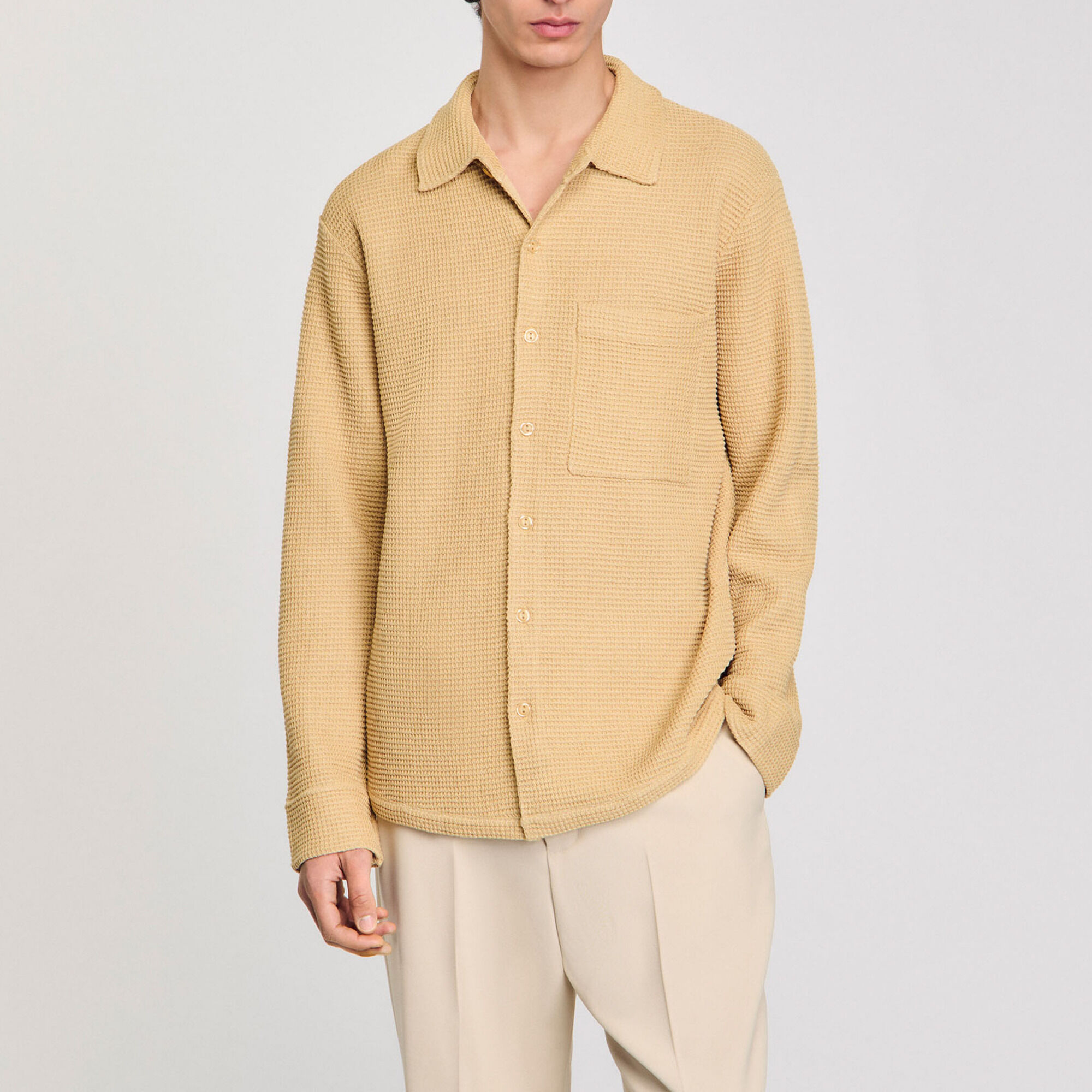 Chemise oversize en maille