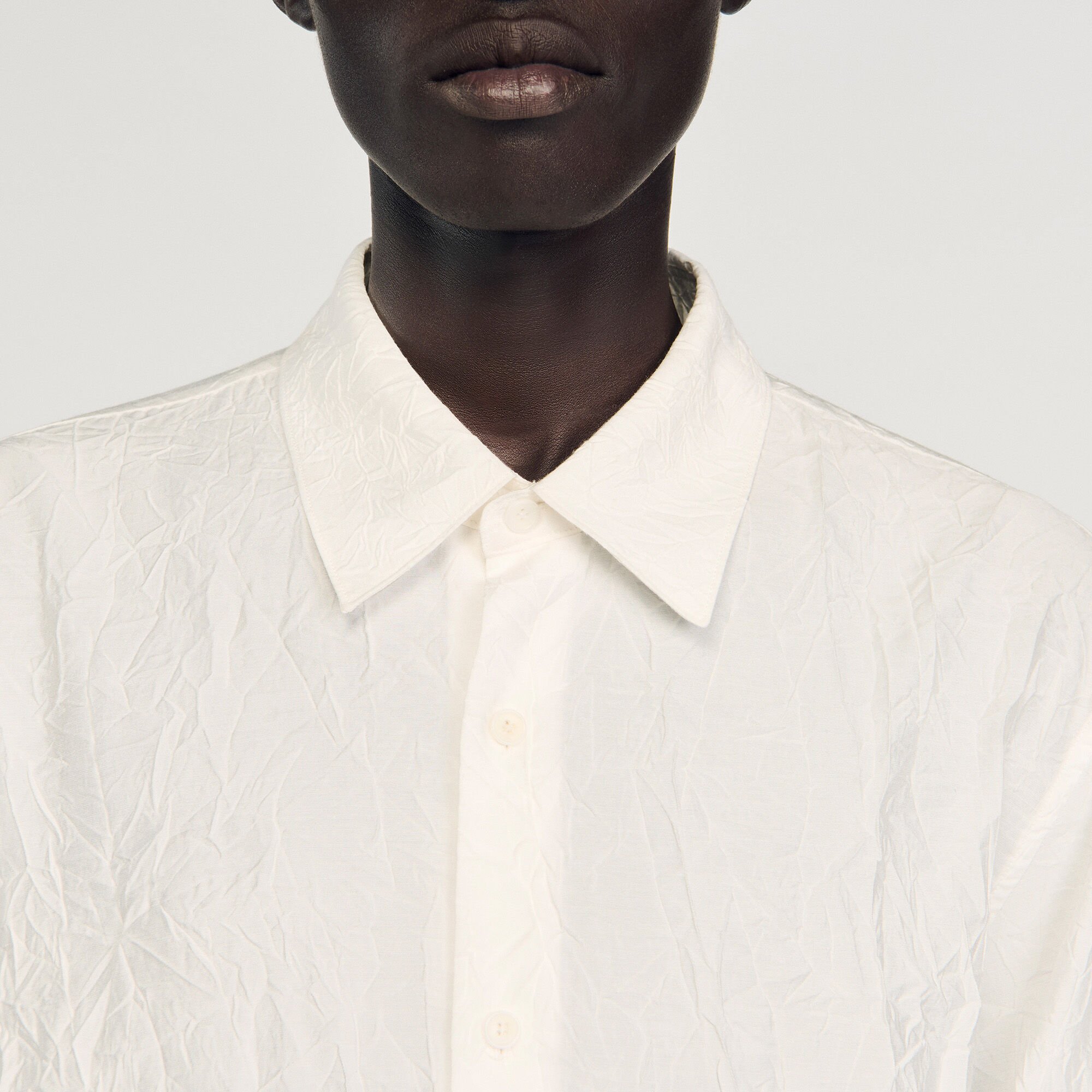 Chemise effet froissé