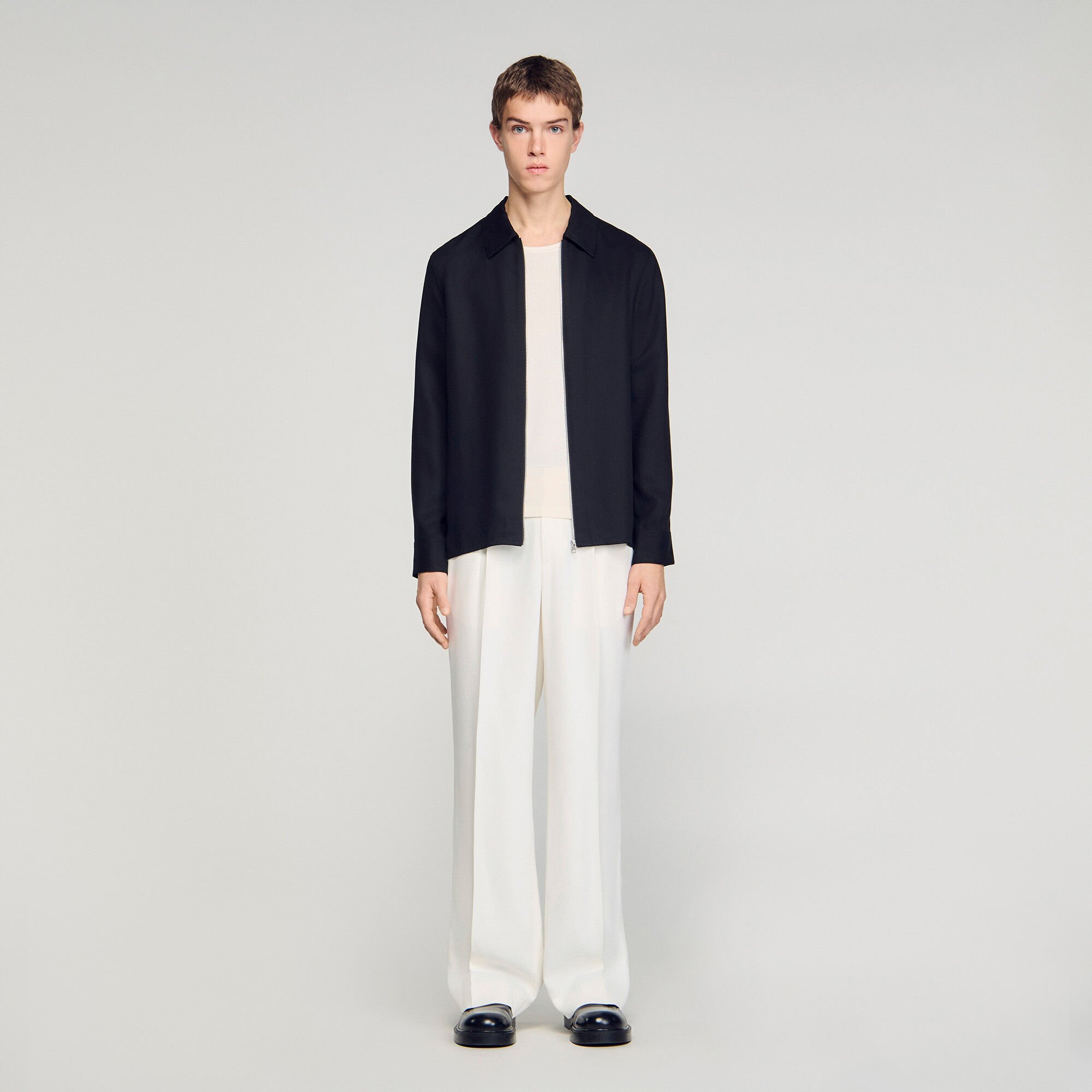 Chemise fluide zipp&eacute;e 