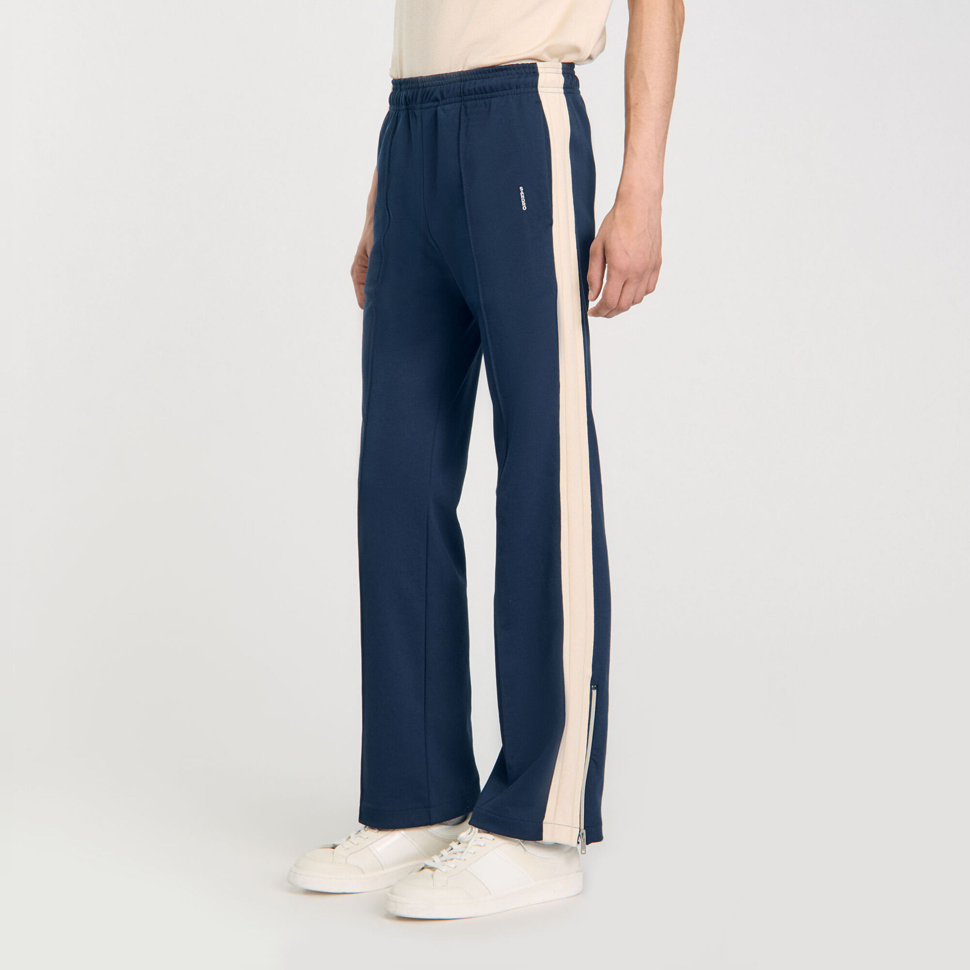 Pantalon de jogging &agrave; bandes - Homme | Sandro Paris