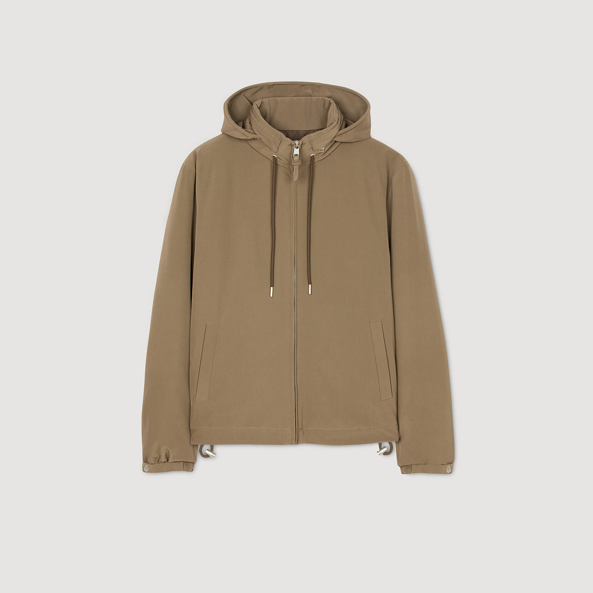 Blouson zippé à capuche