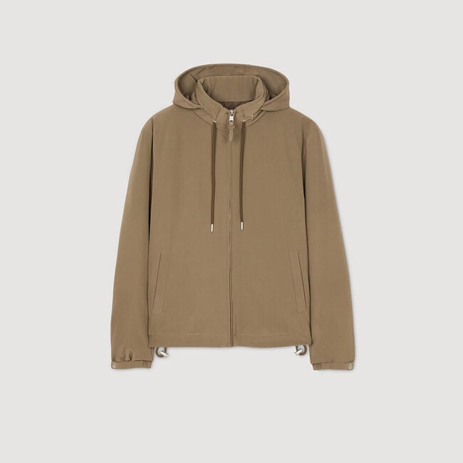 Blouson zippé à capuche