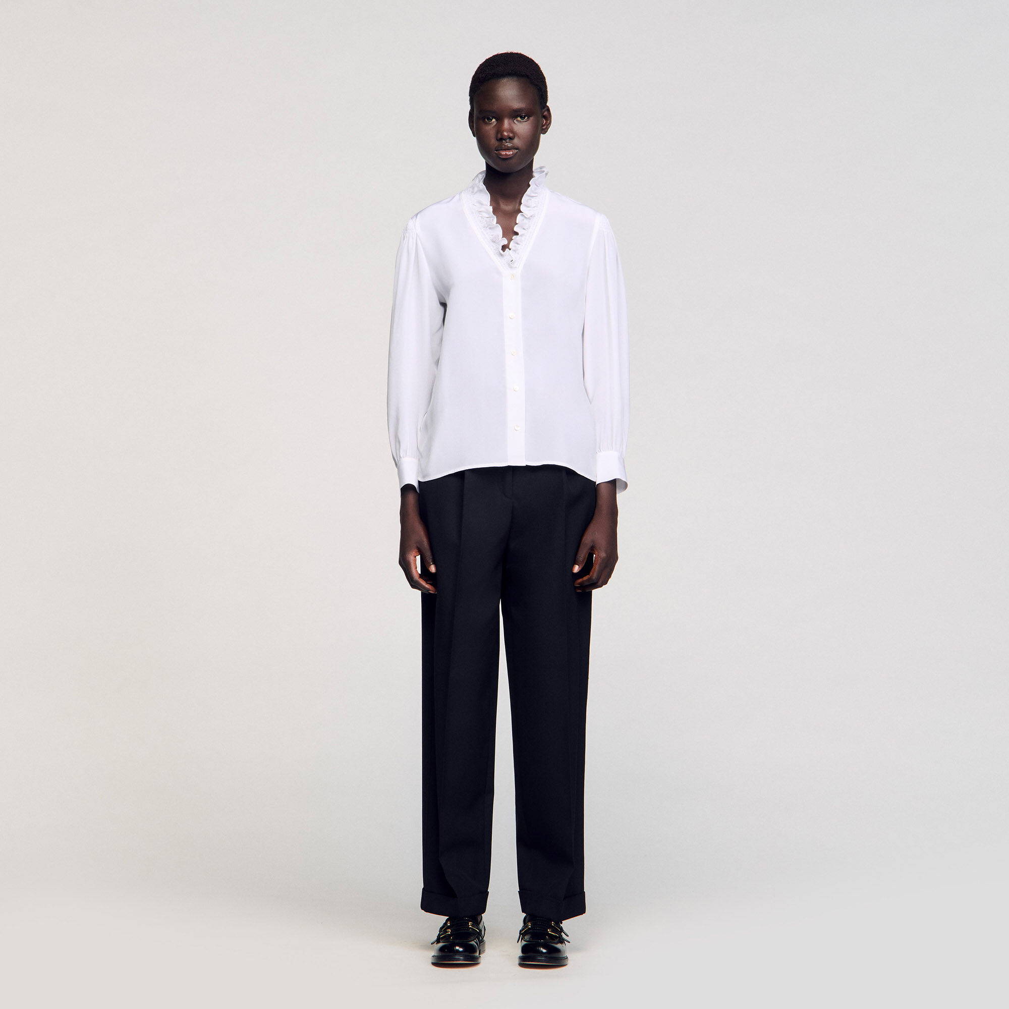 Chemise fluide en soie