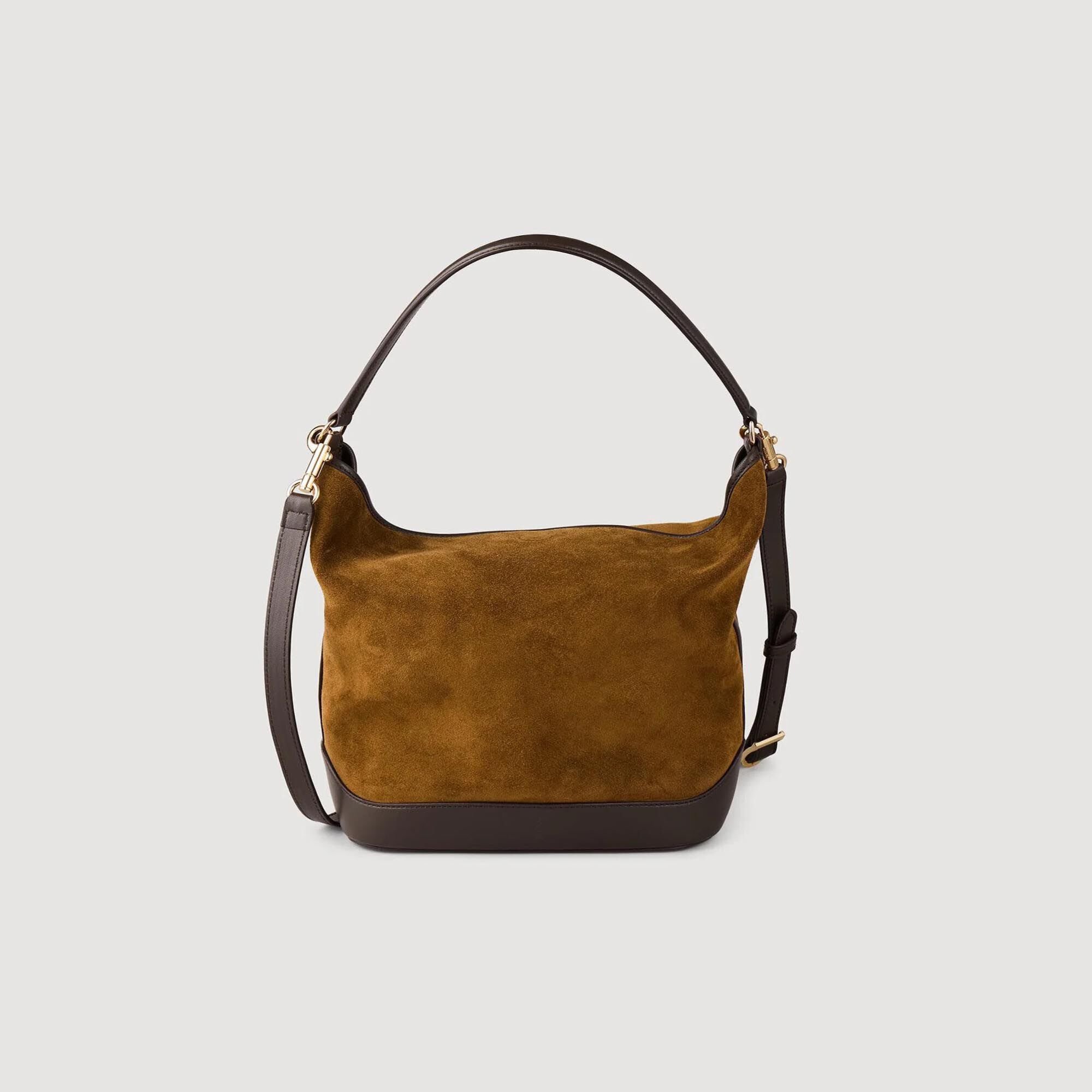 Sac seau TANGOSO en suède et cuir