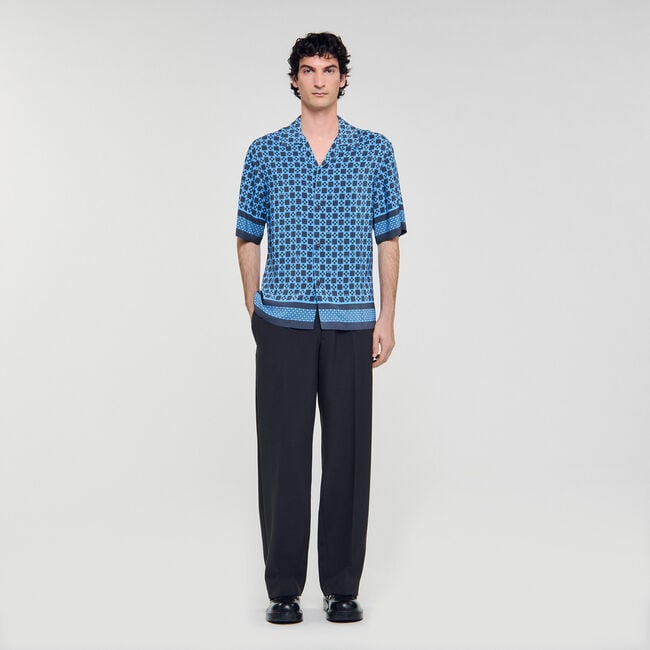 Chemise fluide à imprimé Square Cross