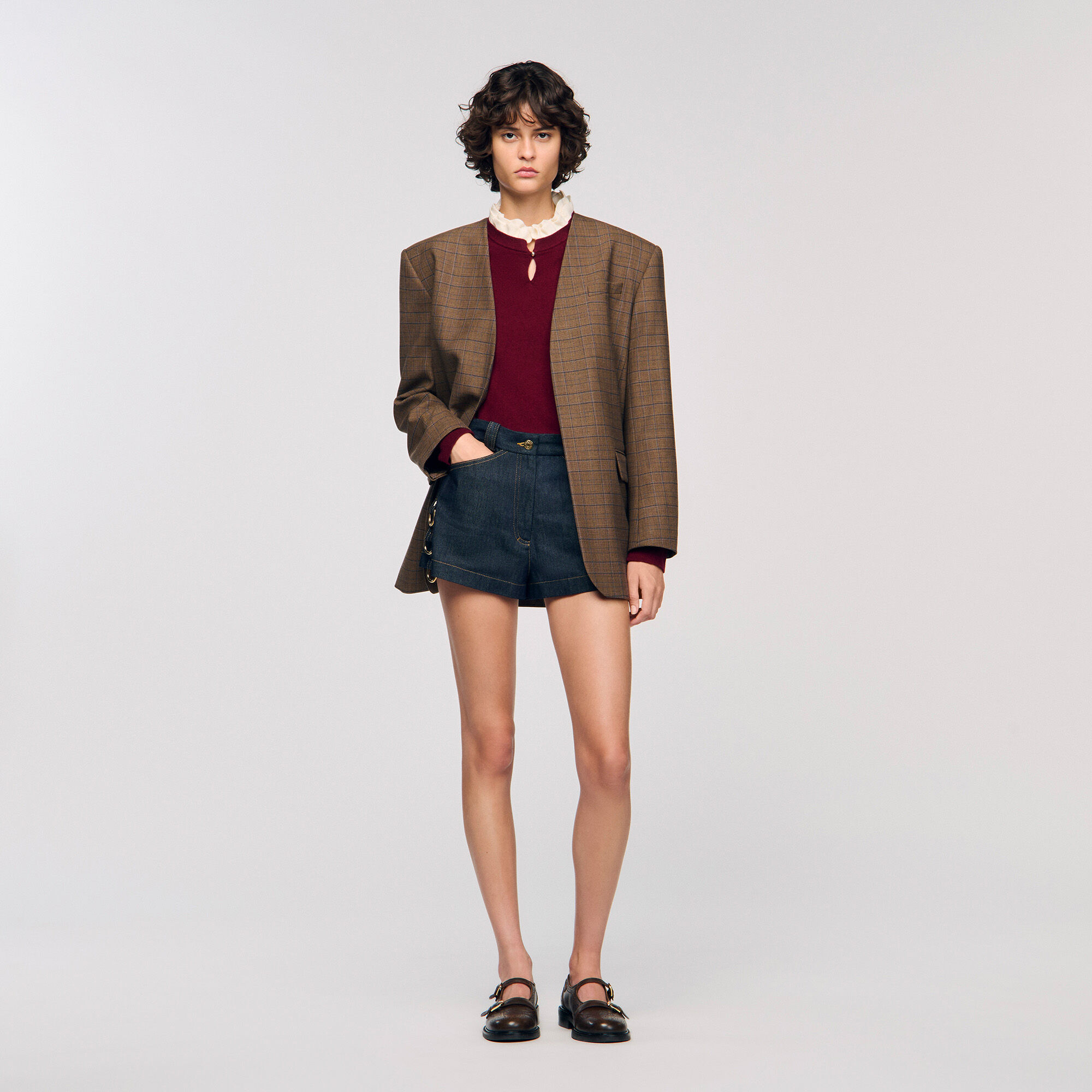 Pull &agrave; col volant