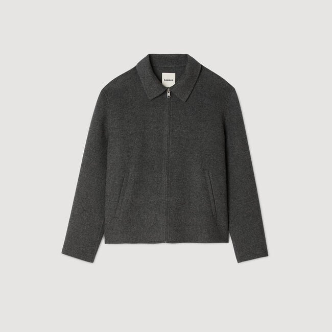 Blouson en laine double face