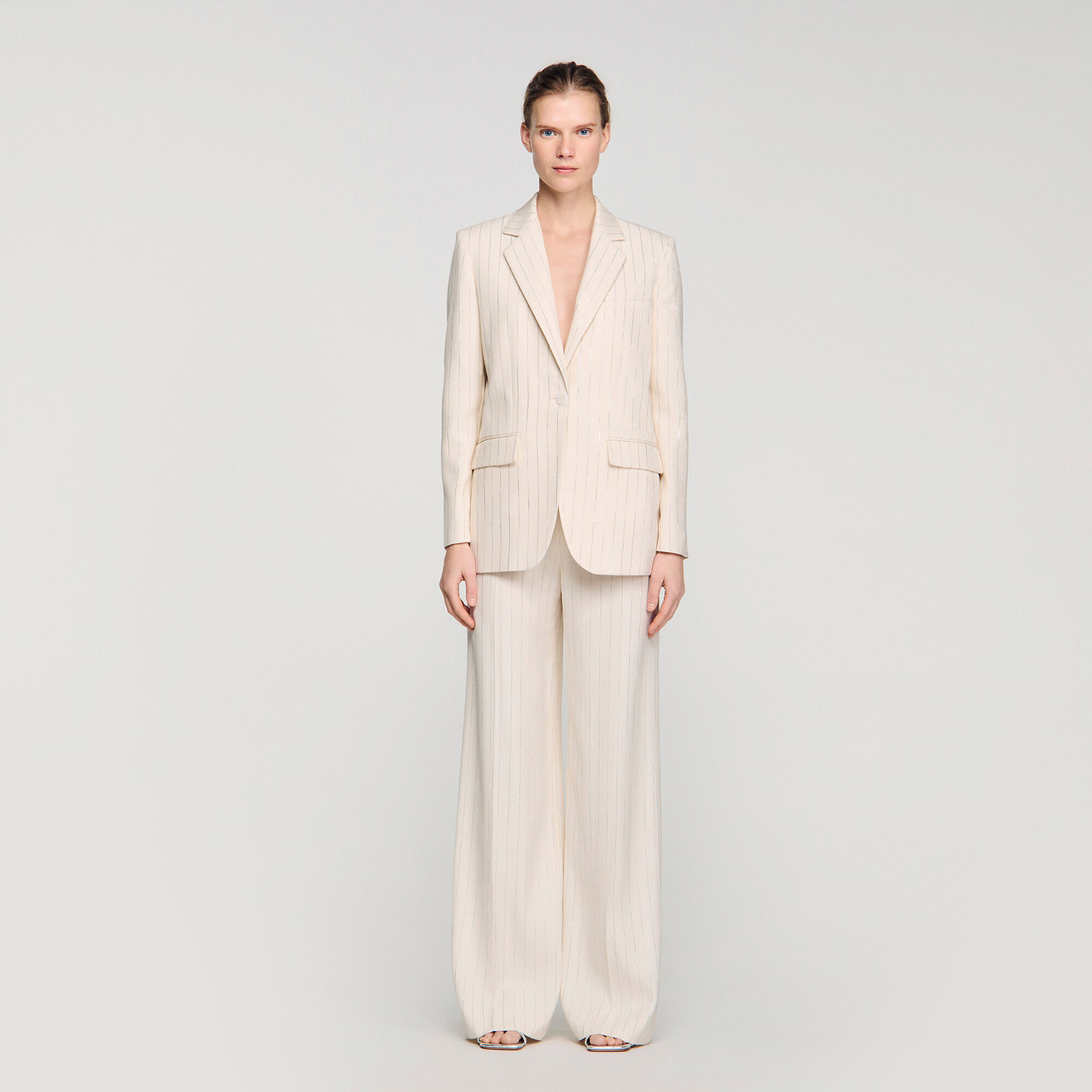 Veste de tailleur &agrave; rayures