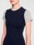 Robe courte en maille 2 en 1