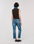 Pull en maille et denim