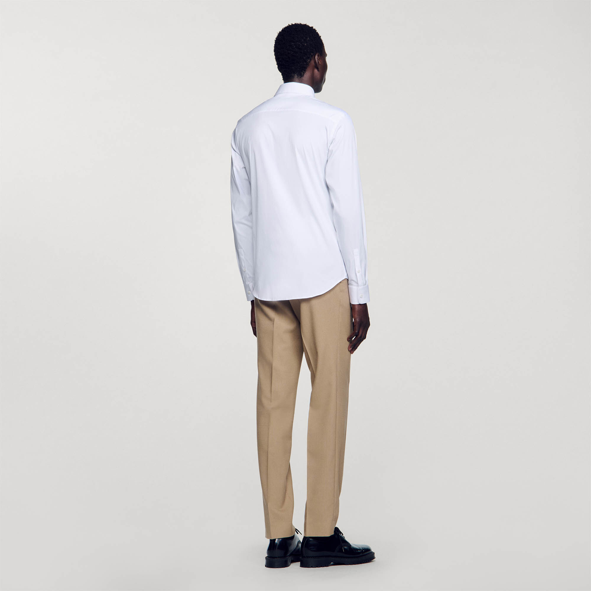 Chemise ajustée en coton stretch