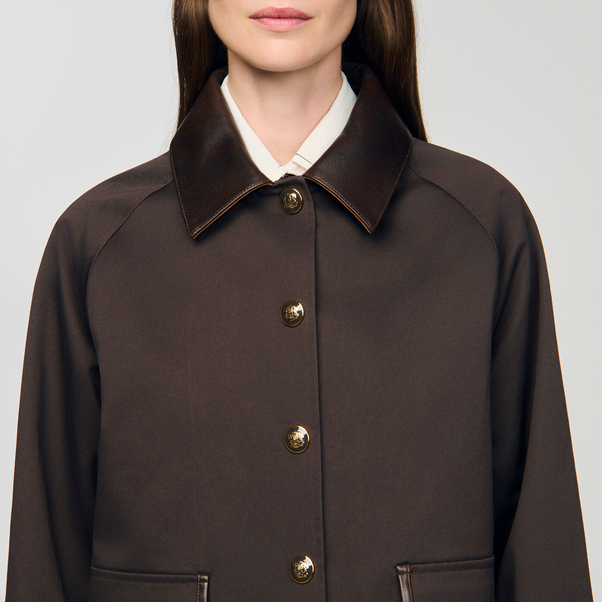 Manteau en gabardine