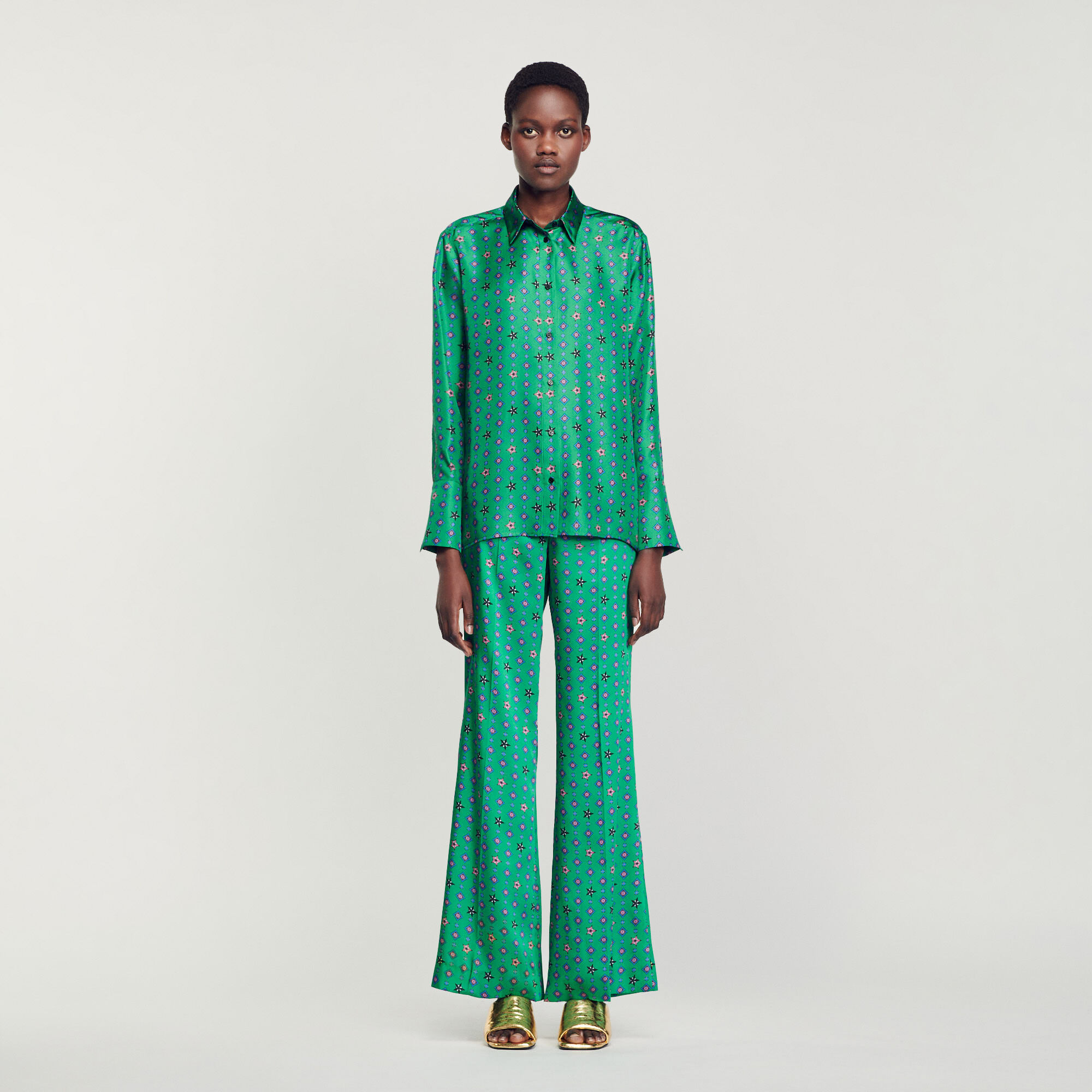 Chemise imprim e Green Sandro Paris