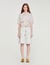 Chemise courte en coton &agrave; rayures