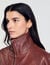 Blouson en cuir oversize