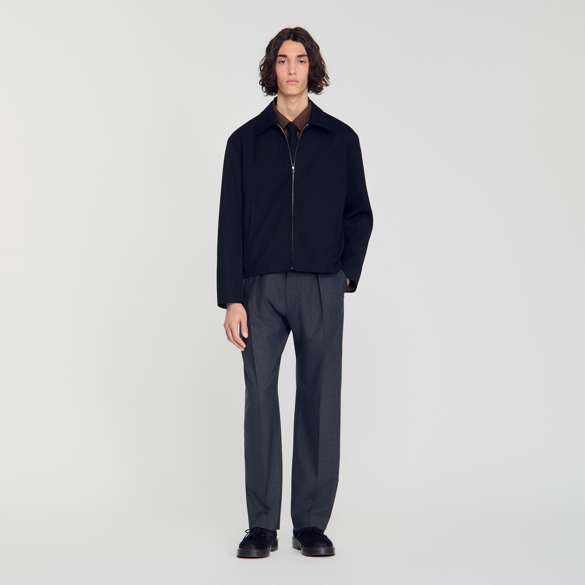 Blouson minimal zipp&eacute;