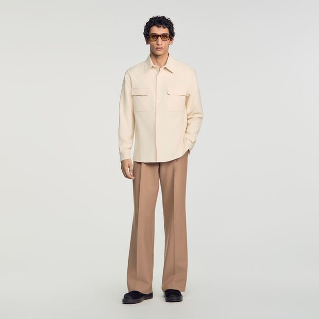 Chemise en flanelle de coton - Homme | Sandro Paris