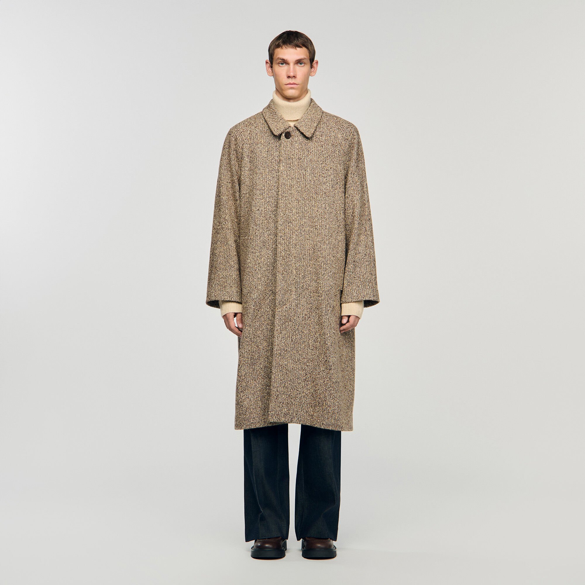 Manteau oversize en laine 