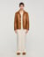 Blouson en cuir d&rsquo;agneau boutonn&eacute;