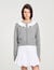 Cardigan à col contrasté