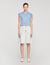 T-shirt smock&eacute; vichy